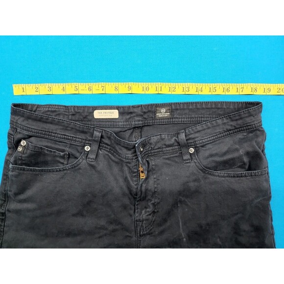 AG Adriano Goldschmied Men's The Protege Straight Leg Jeans Black Size 38x28 - Picture 6 of 8